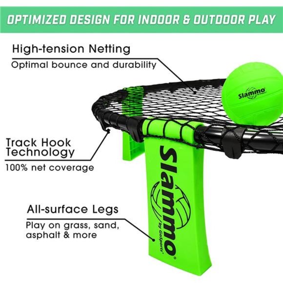 Slammo Game Set (Includes 3 Balls, Carrying Case and Rules) - Outdoor Lawn - Picture 4 of 6